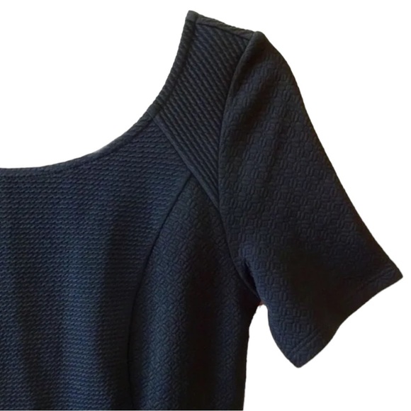 $148 Anthropologie VINTAGE Sheath Dress Petite 6 Black 6P Deep V Back French Ins - Picture 3 of 16